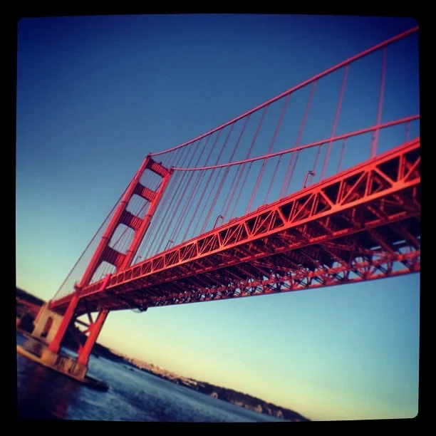Under the Golden Gate Bridge